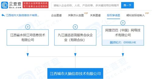 阿里巴巴布局信息技术新领域，参股成立大数据与软件开发公司